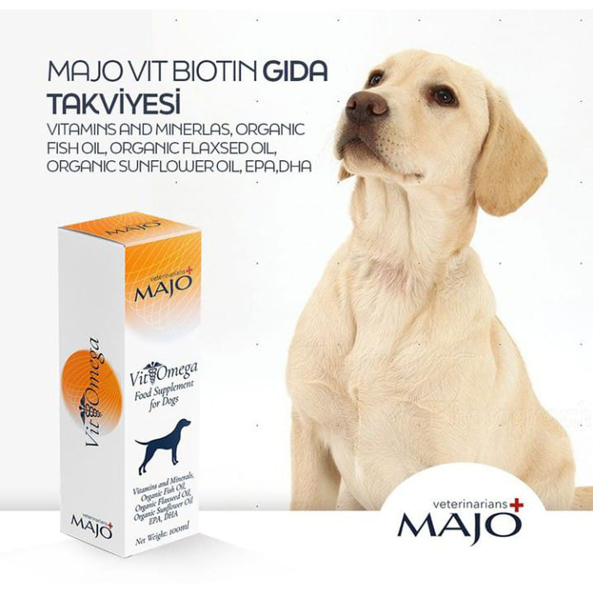 Majo%20Vit+Omega%20Köpek%20Tüy%20Sağlığı%20Yağı%20100%20ml